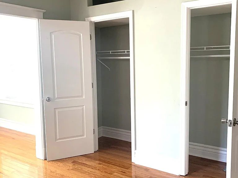 Double closets in primary bdrm