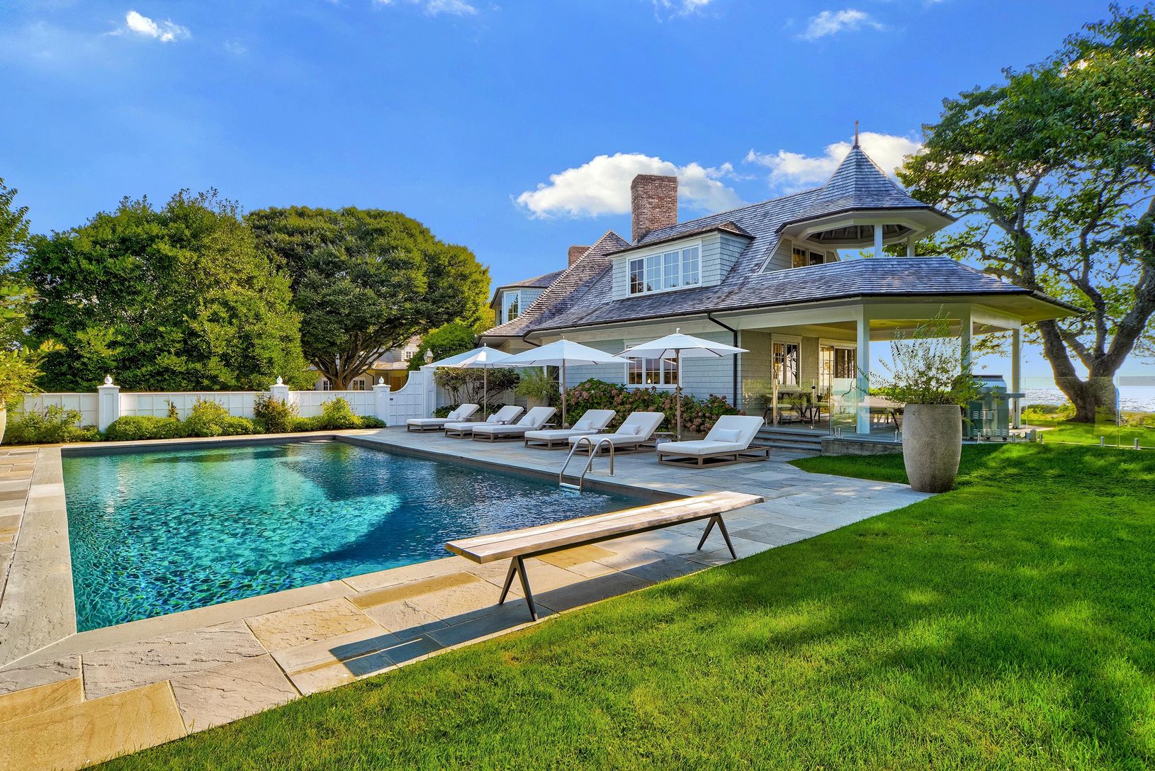  main house heated gunite pool
