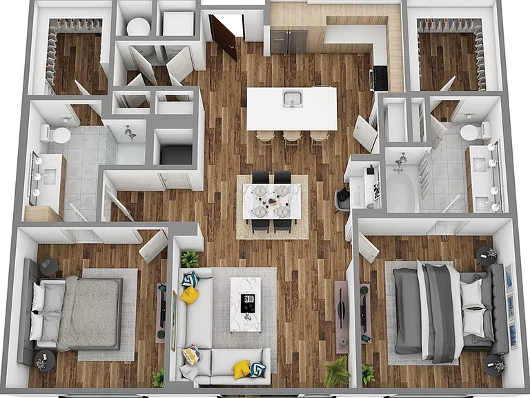 H 2bed/2bath H 2bed/2bath