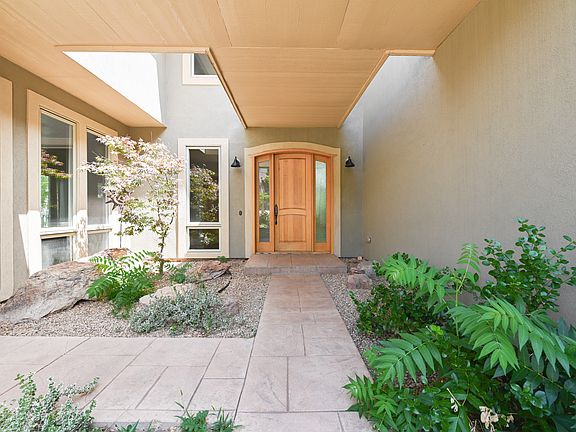 Courtyard leading to front entry & office