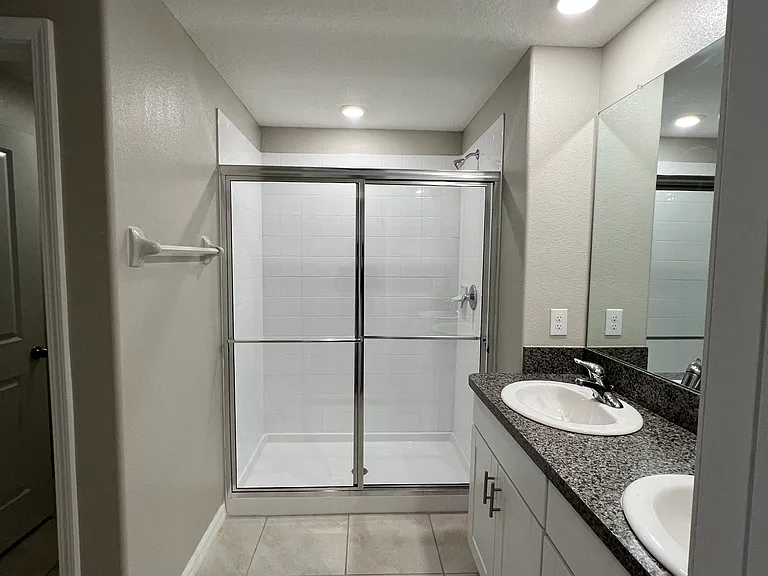 Master Bathroom Standup Shower with shower door