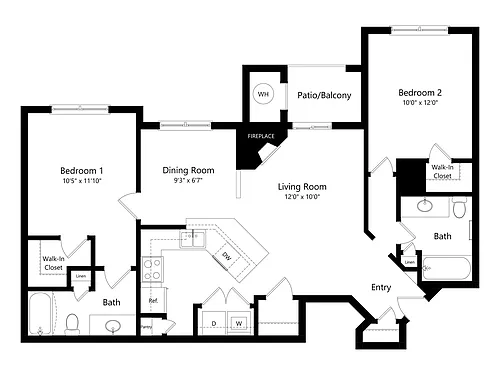 Floor plan Chambers Bay