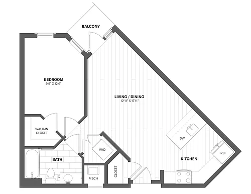 Floor plan 1B
