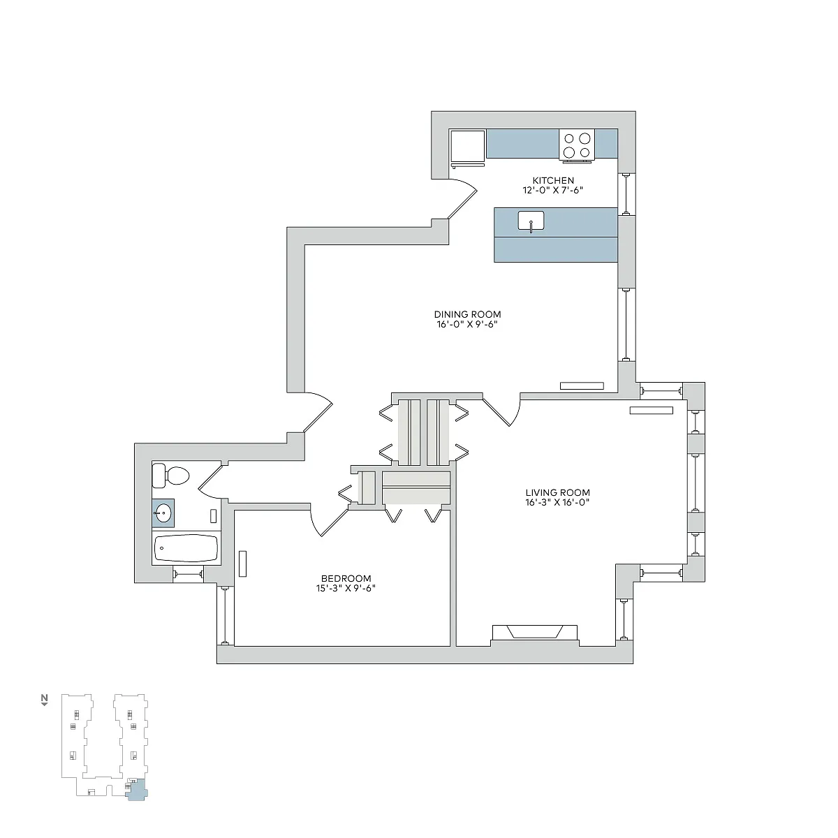 Floor plan 1101-2bA