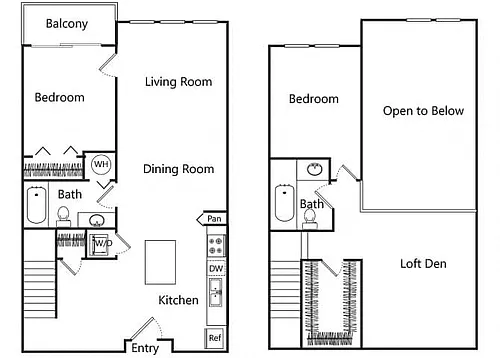 Floor plan B20LD Loft + Den