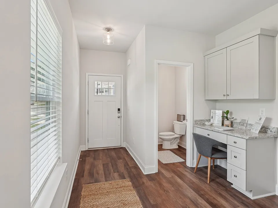 Entry hallway into the Aberdeen Floorplan