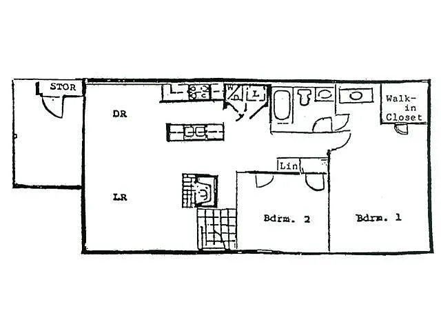 Floor plan 2 Bedroom Apartment