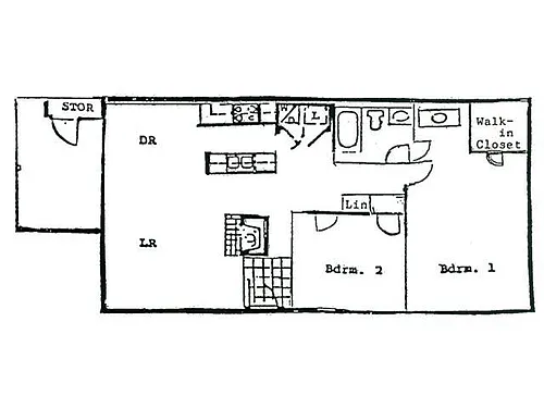 Floor plan 2 Bedroom Apartment