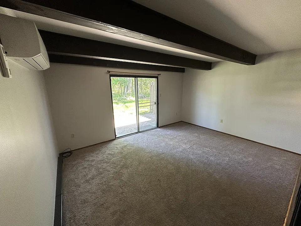 Living room. Mini Split on the wall for heating and cooling