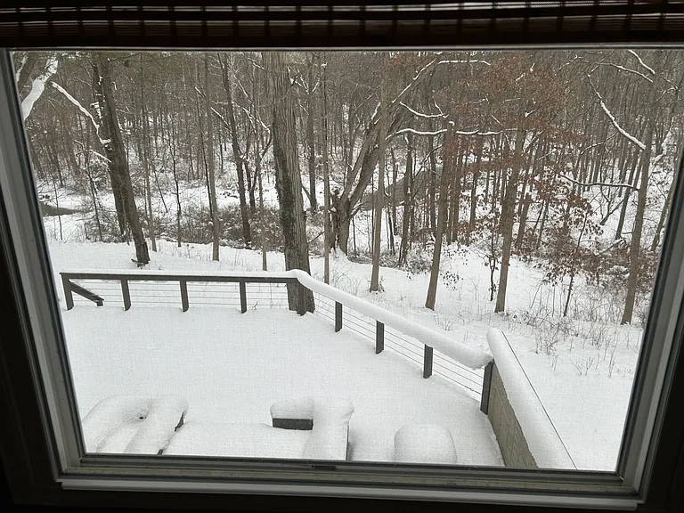 View from upstairs bedroom.