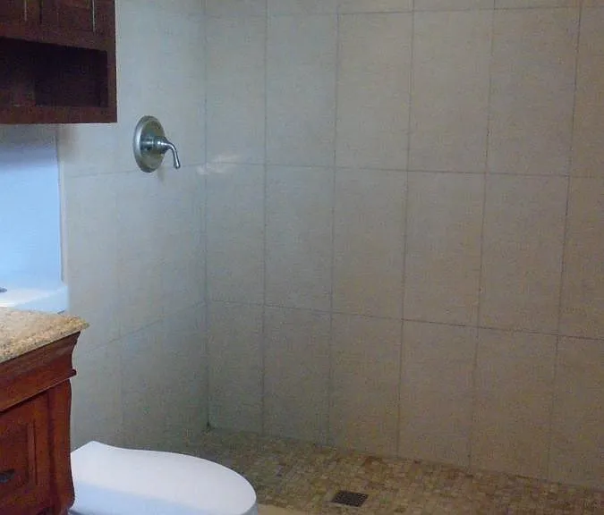 Master Bathroom with Tiled Shower