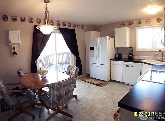 Kitchen with access to large deck