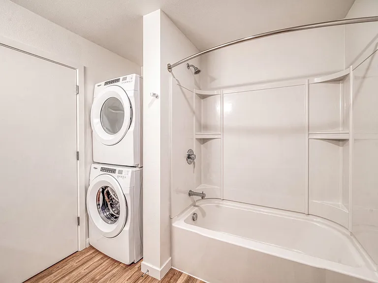 Conveniently placed in-unit washer and dryer