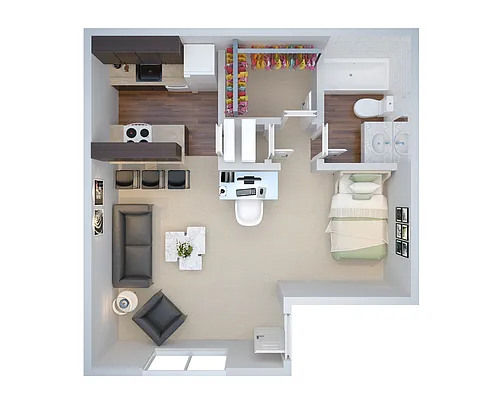 Floor plan EFFICIENCY (yceff)