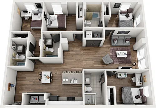 Floor plan Boulder E