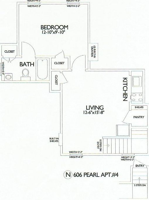 1st image of 604 Pearl St APT 4