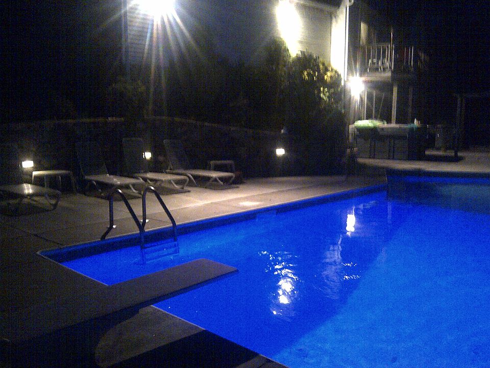 Nighttime at pool