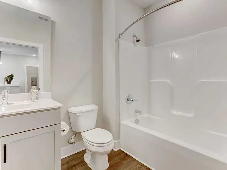 Second bathroom in 2 bedroom unit