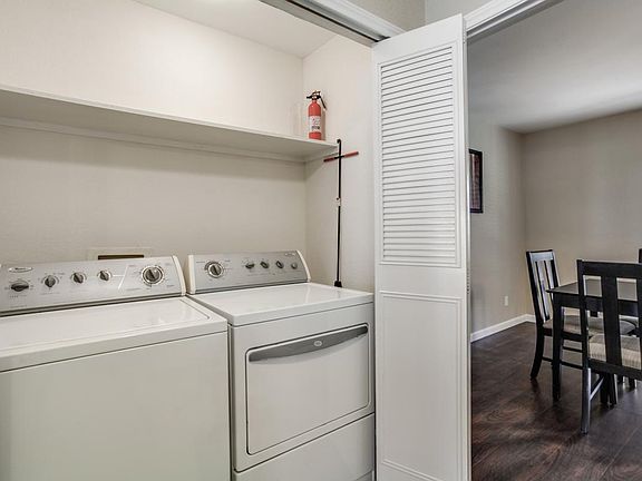 Full size washer and dryer included