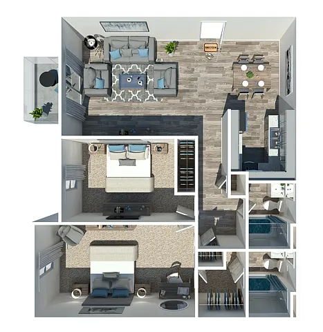 Floor plan 2 Bedroom