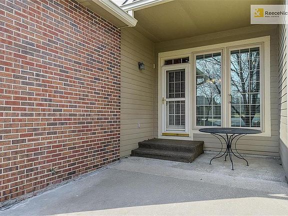 The partially covered patio.