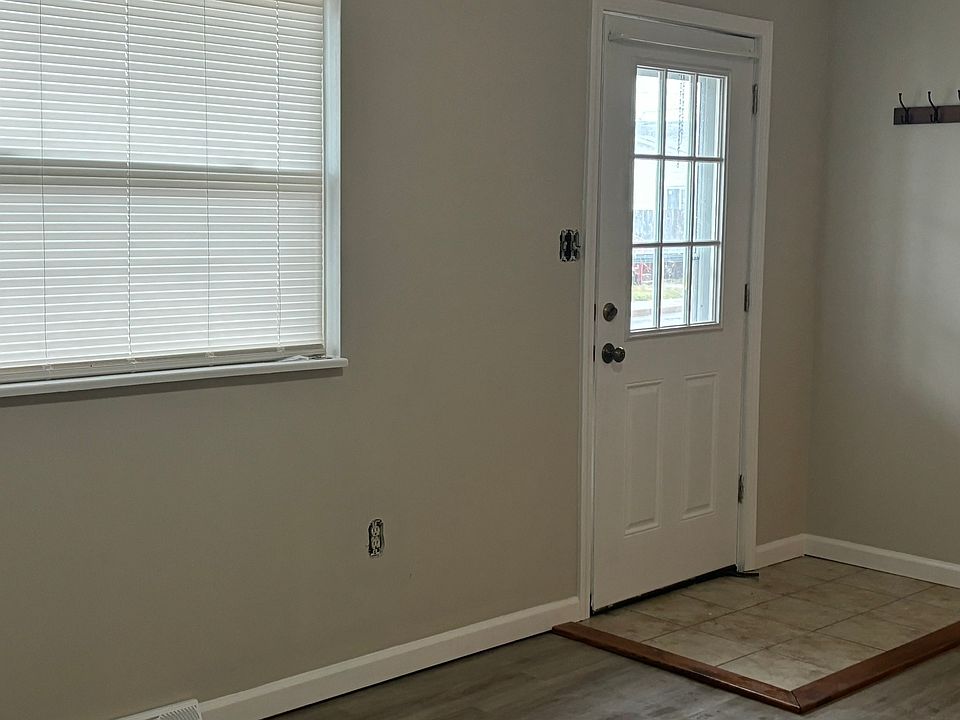 Front door inside living room