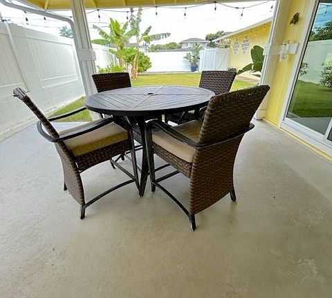 Covered Patio (Tables and Chairs are included)