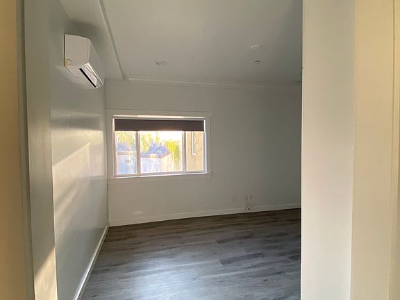 View from the kitchen into the bedroom