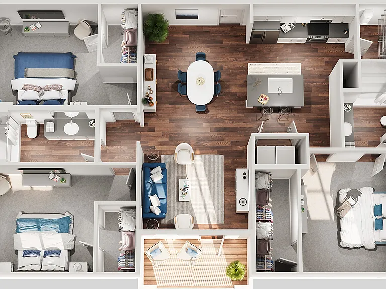 3 bedroom 3 bedroom