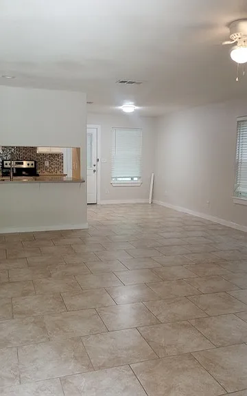 Front looking at back door/ dinning area