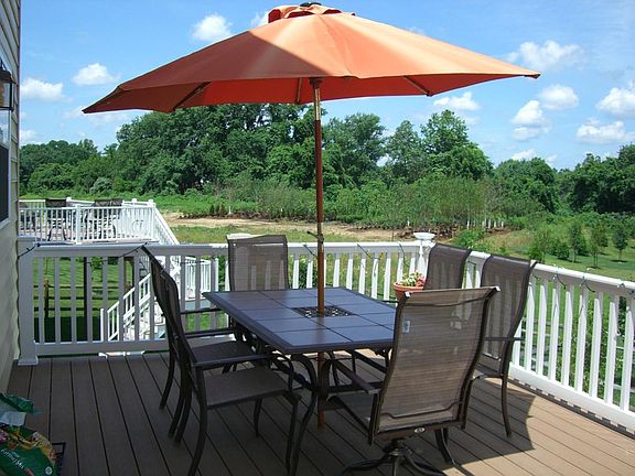 Deck and Backyard