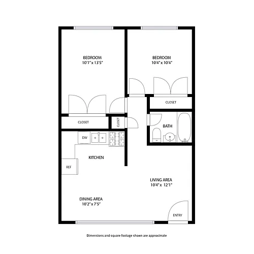 Floor plan 2 Bedroom