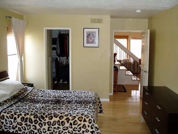 master bedroom looking out to living room