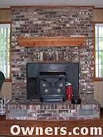 FIREPLACE W/ WOODBURNING INSERT