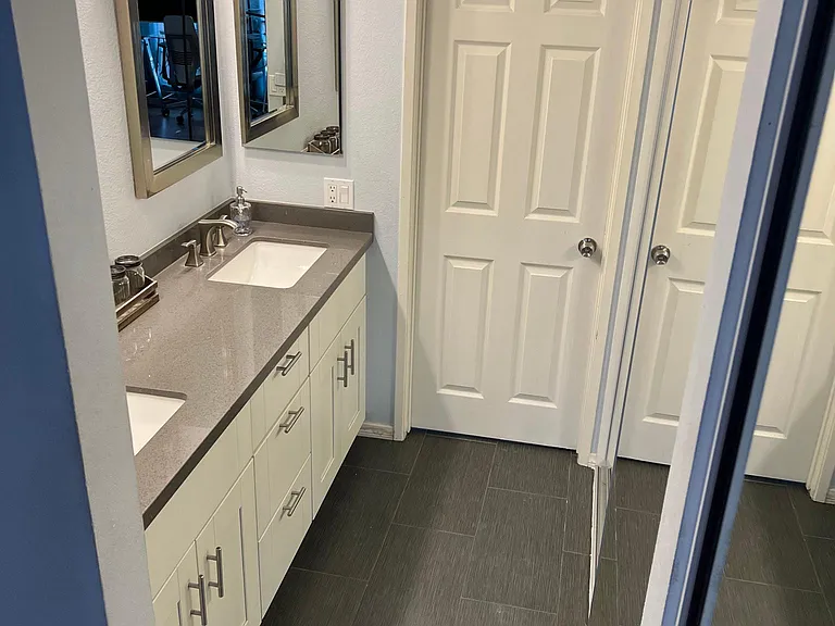 Master Bathroom Double Sinks