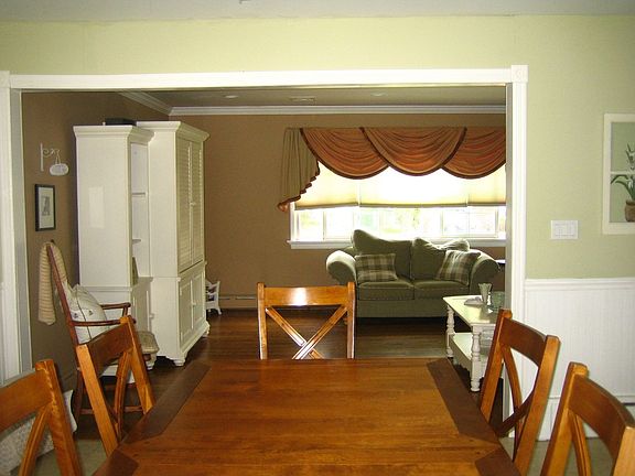 Dining area open to living room