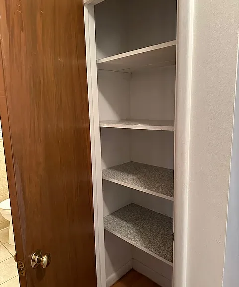 Linen Closet - with shelving