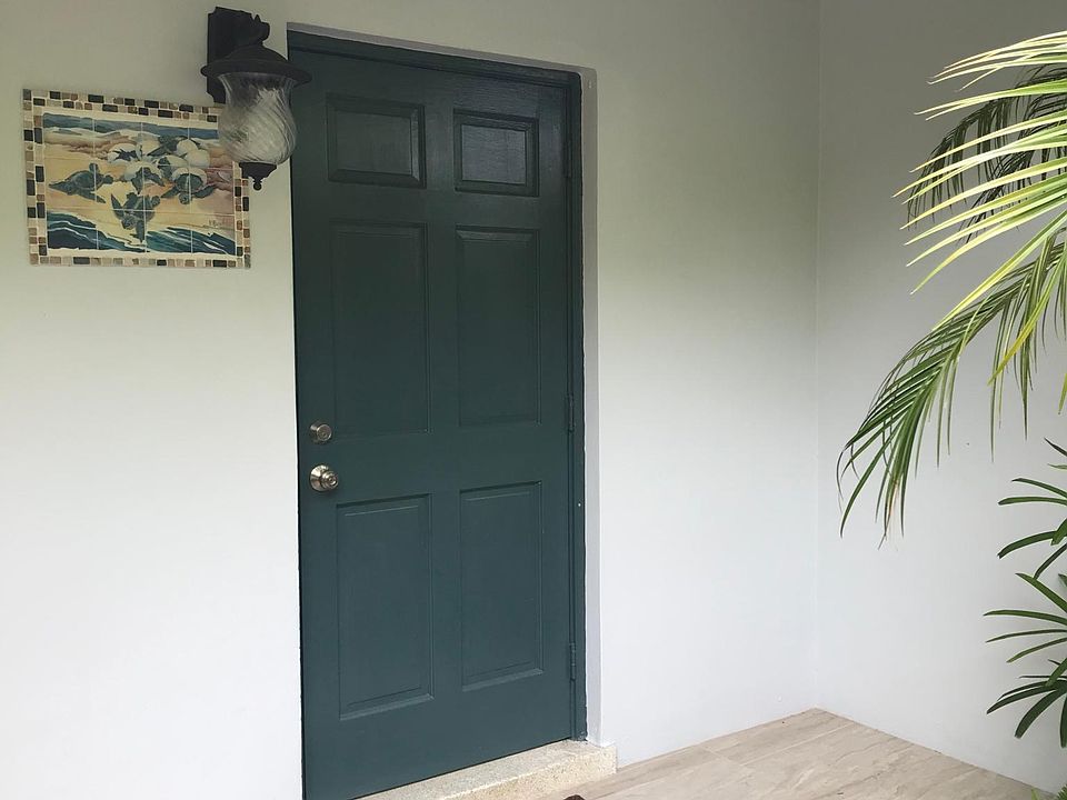 Well lit front entrance