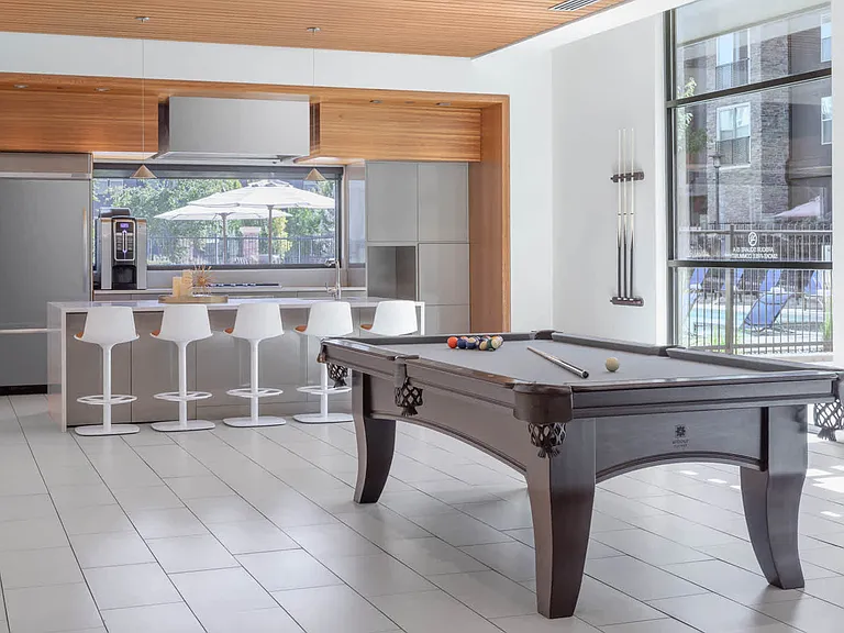 Resident Lounge with Billiards Table