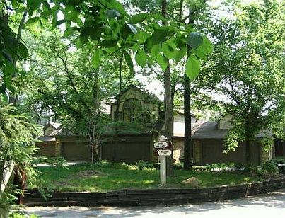 Wooded front yard