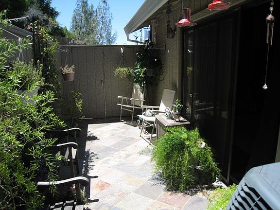 Slate back patio