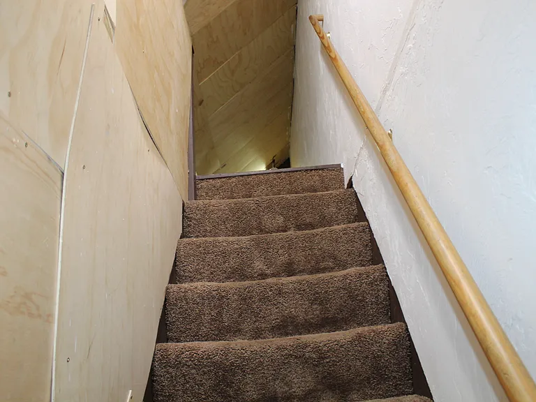stairs leading to the attic