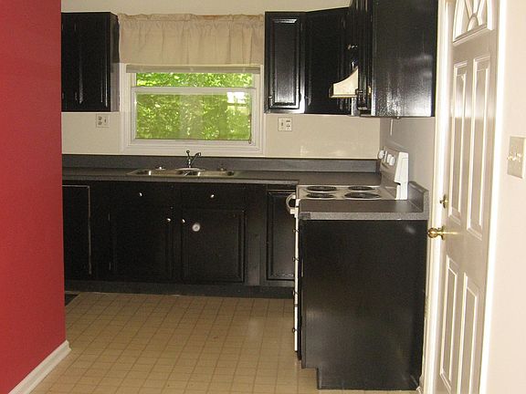 Freshly painted kitchen.