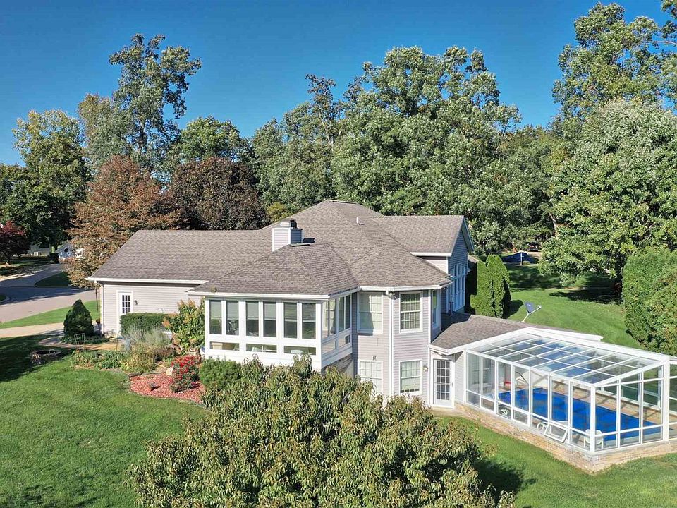 Aerial view of side of home