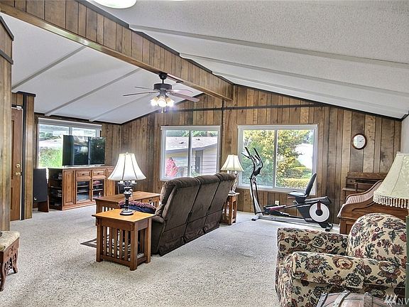 The living room is pictured here looking from the formal dining room.  