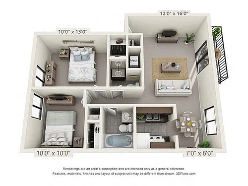 Floor plan Cliffside