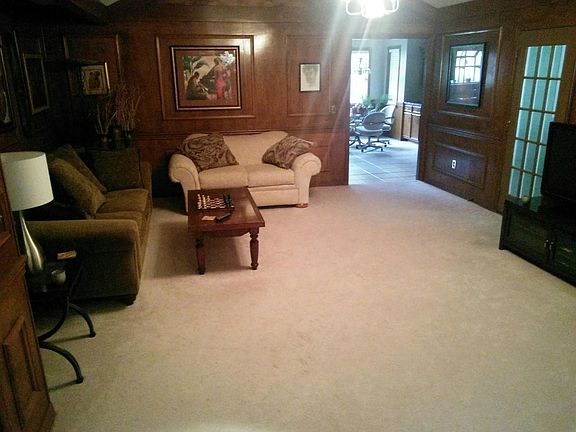 Family room with fireplace