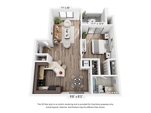 Floor plan Model A1