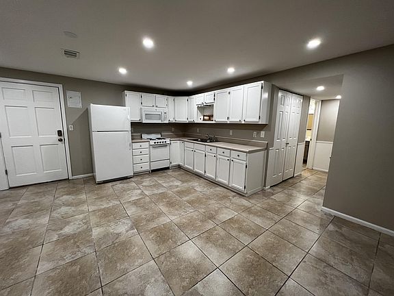 Kitchen and door to exterior