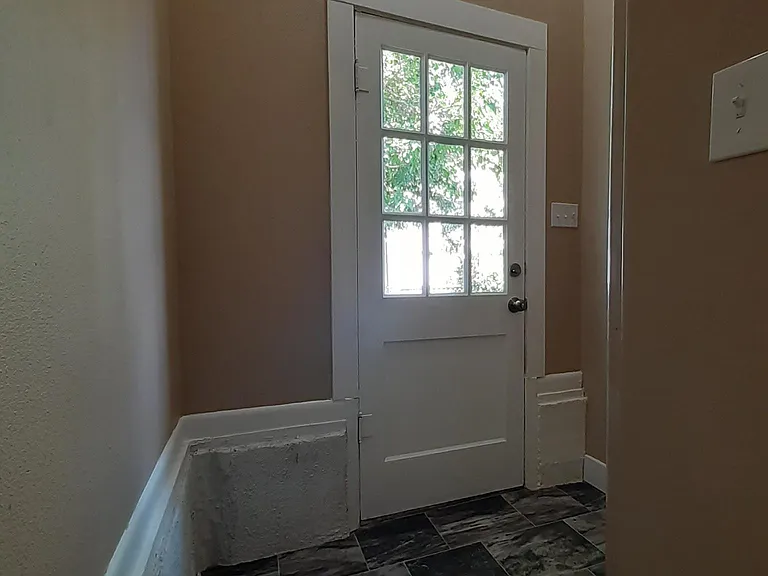 Rear entry.